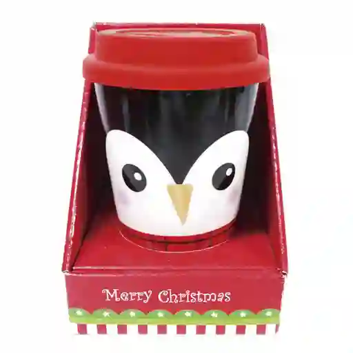 Mug Navideño 390 Ml Expressions Christmas Con Tapa Silicona