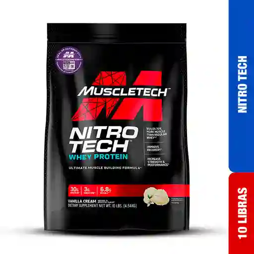 Nitrotech 10 Libras Muscletech Vainilla