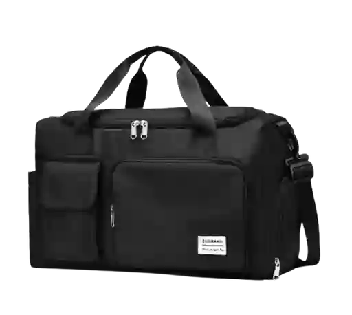 Bolso Morral Viajero Impermeable Gran Capacidad - Negro