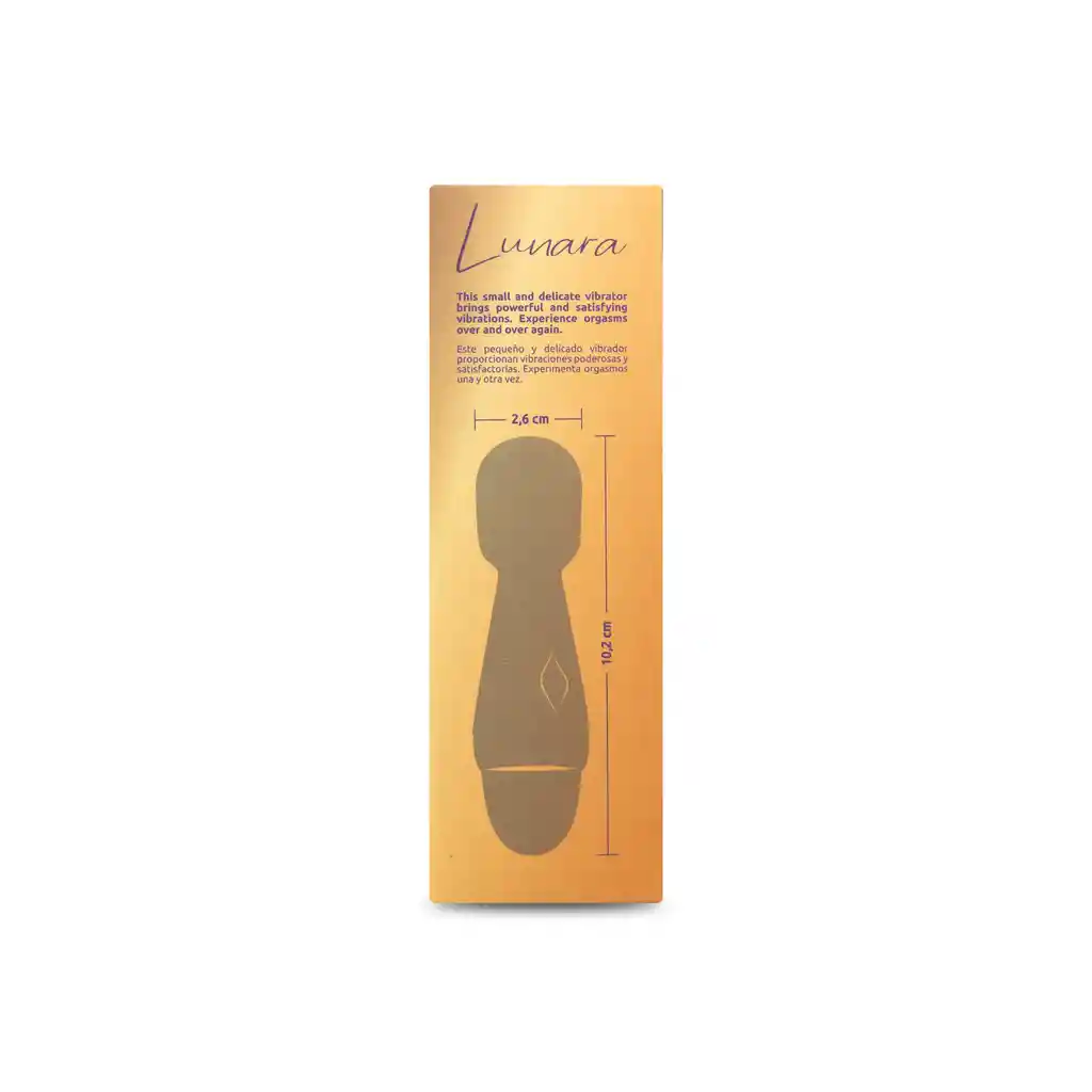 Vibrador Mini Hitachi Lunara Lila Recargable