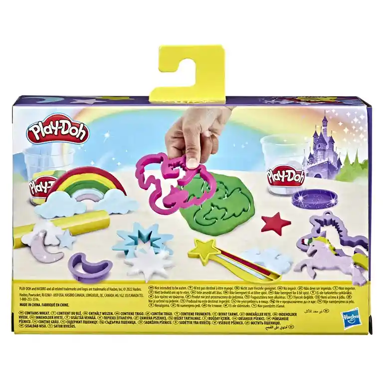 Plastilina Play Doh Set Unicornio + 3 Frascos