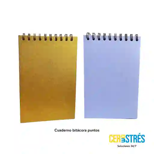 Cuaderno Bitácora Puntos Tamaño Media Carta