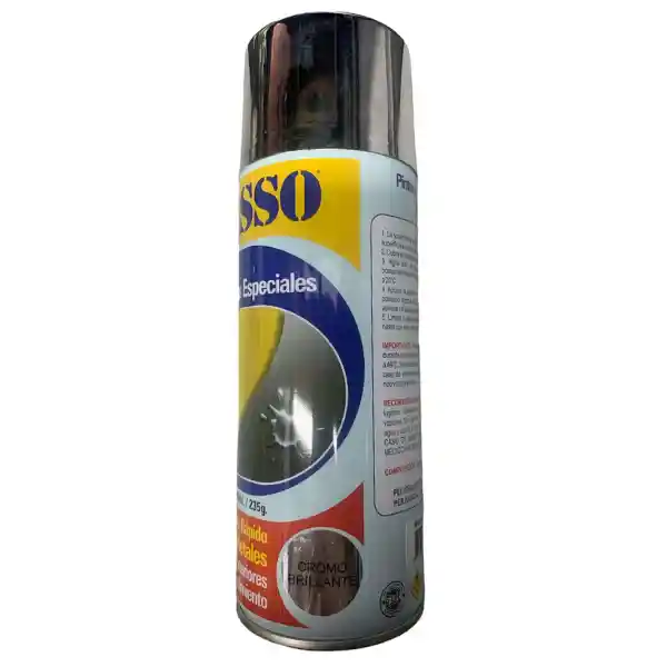 Pintura En Aerosol Cromo Brillante 400ml Masso