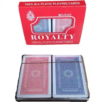 Juego Cartas Royal Poker Baraja Naipes Plástico