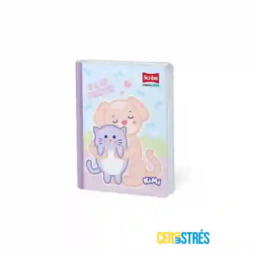 Cuaderno Regletas Cubitos 100 Hojas Con Stickers Scribe