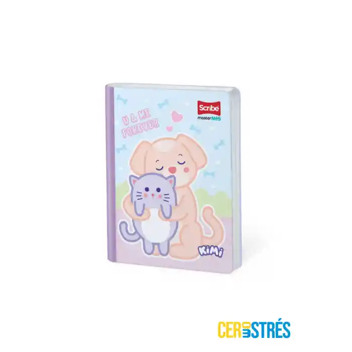 Cuaderno Regletas Cubitos 100 Hojas Con Stickers Scribe