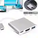 Adaptador Tipo C A Hdmi + Usb + Tipo C