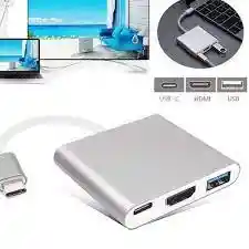 Adaptador Tipo C A Hdmi + Usb + Tipo C