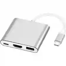 Adaptador Tipo C A Hdmi + Usb + Tipo C