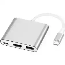 Adaptador Tipo C A Hdmi + Usb + Tipo C