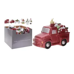 Carro Navideño 10cm Home Styling Para Colgar Ceramica