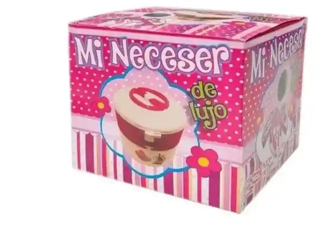 Neceser Set Belleza Espejo Maletin Accesorios Niña Juguete