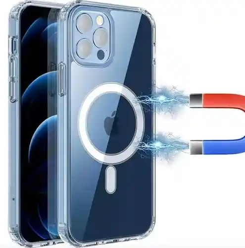 Estuche Para Iphone 11 Pro Max Magsafe Con Proteccion Camara Transparente