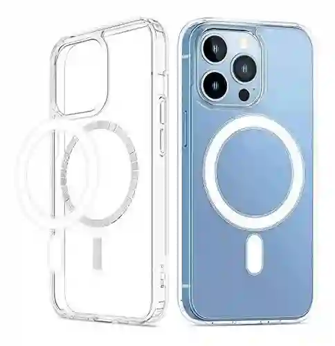 Estuche Para Iphone 11 Pro Max Magsafe Con Proteccion Camara Transparente