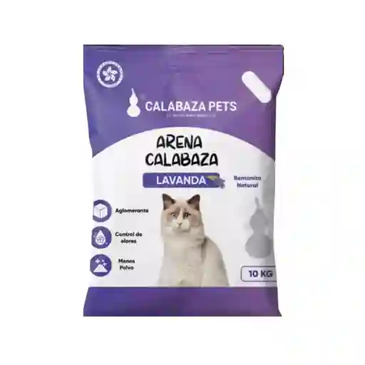 Arena Para Gatos Calabaza Lavanda 10kg