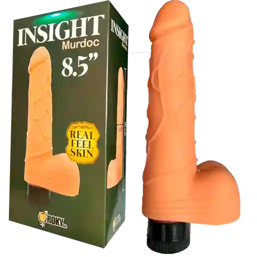 Top Real Vive Dildo Vibrador Con Luz Interna 21 Cm De Silicona