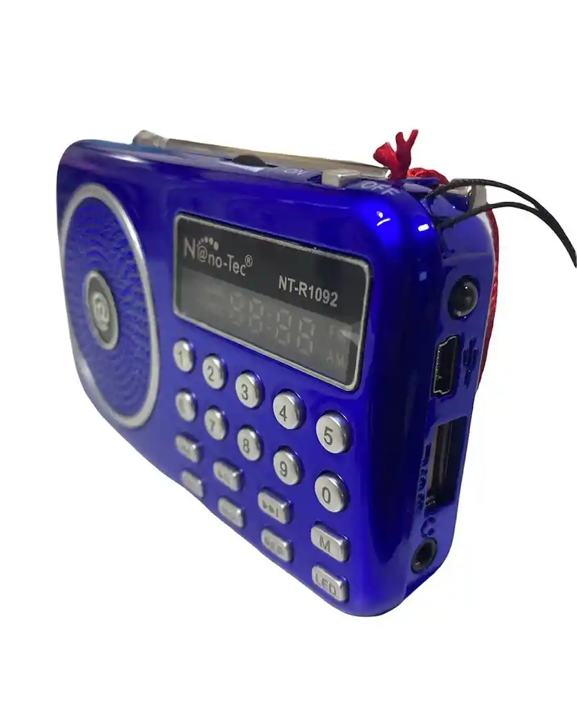 Radio Recargable Portátil Fm / Am Digital Mp3 Digital Usb Nt-1092