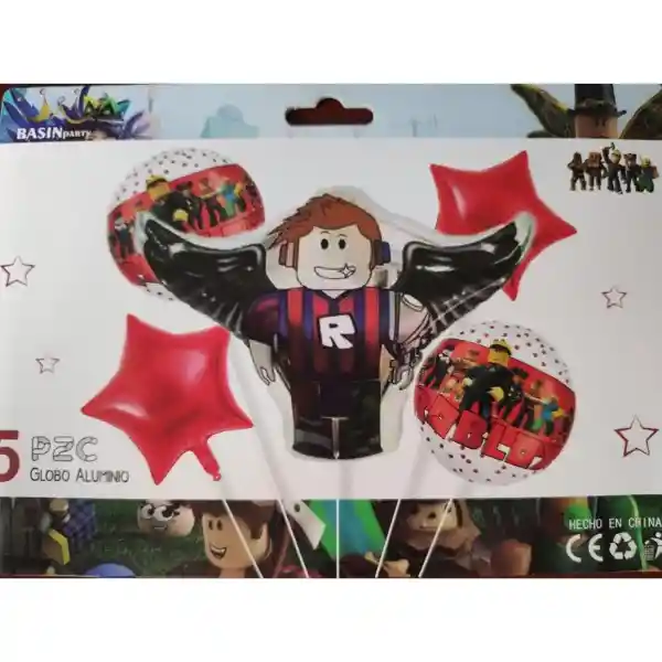 Kit De Globos Metalizados Roblox Sin Inflar