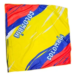 Pañoleta Seda Bandana Países Colombia