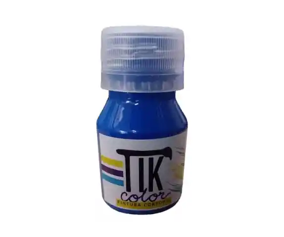 Tik Color Pintura Corporal Azul Fluorescente 30ml