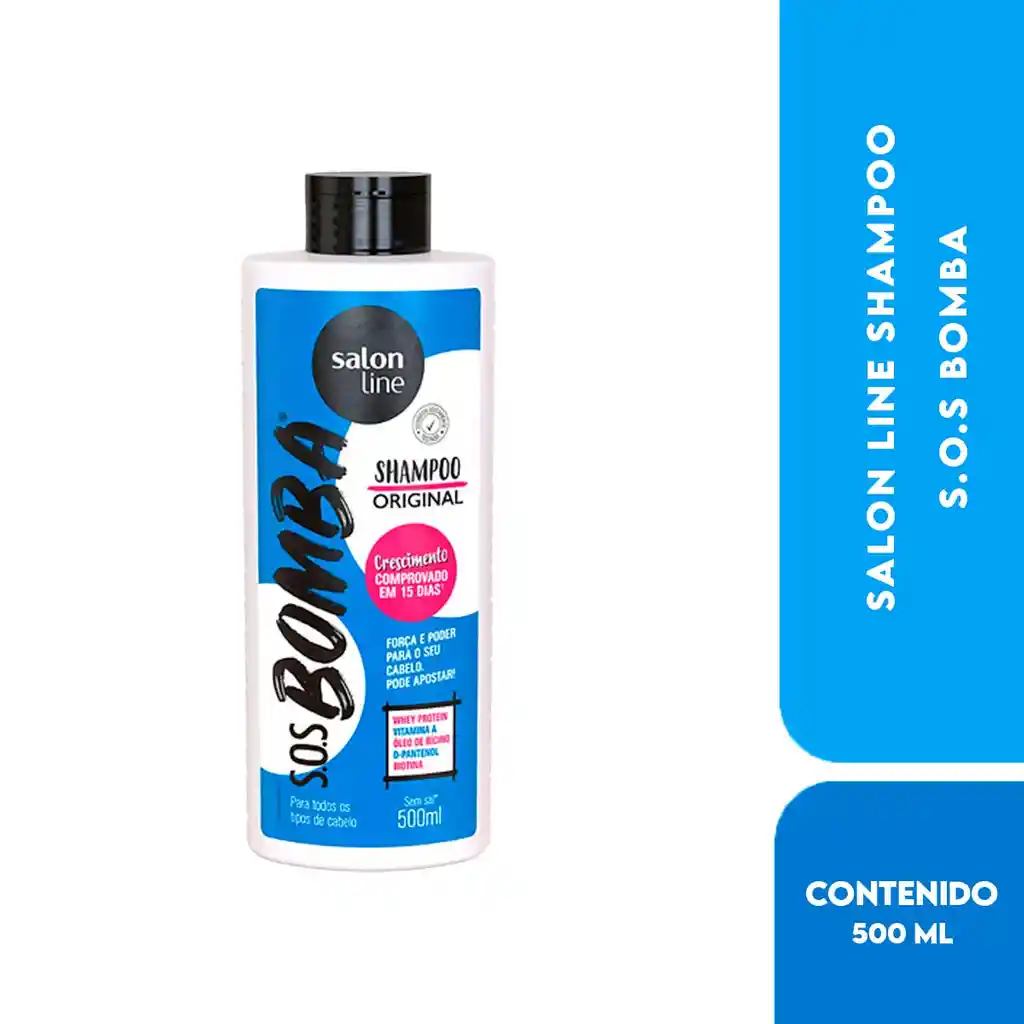 Salon Line Shampoo S.o.s Bomba Original 500 Ml