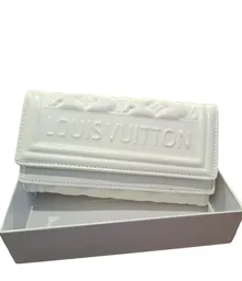Billetera Dama Louis Vuitton De Color Blanco Grande Ideal Para Regalar A Mujeres