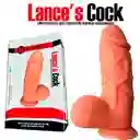 Dildo 25cm Grueso Realista Con Chupa Exclusivo Lances Cock Trademark