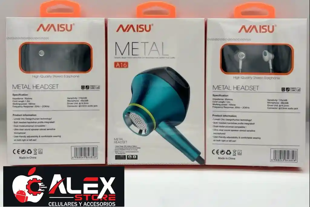 Audifonos Naisu Metal A16