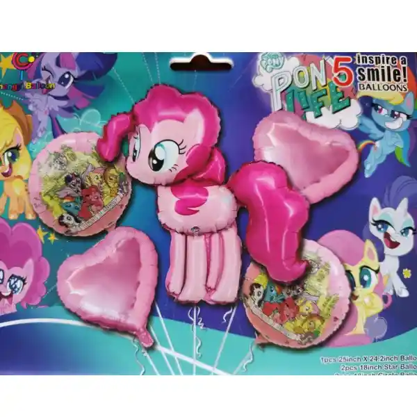 Kit De Globos Metalizados My Little Pony Sin Inflar