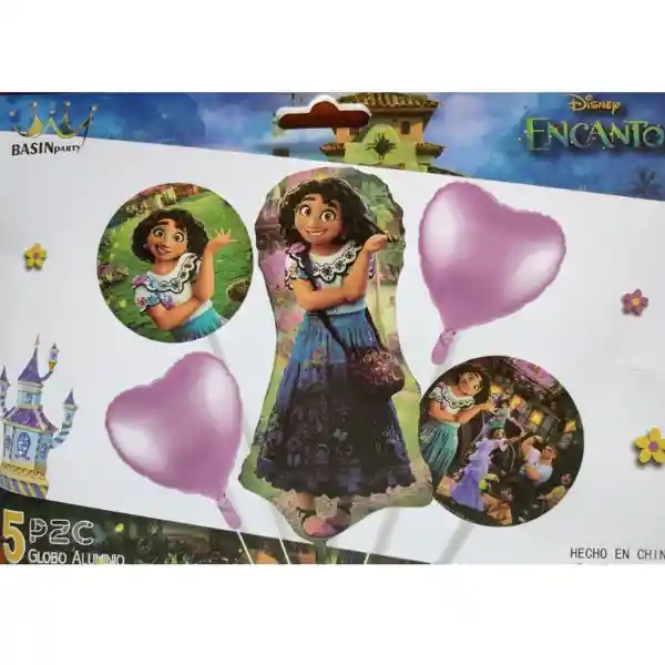 Kit De Globos Metalizados Mirabel Encanto Sin Inflar