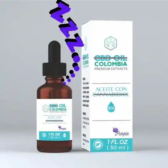 Dos (2) Aceites Cbd 5% Gotas Cannabis Purple Uva 30ml Ingredientes Naturales