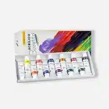 Set De Pintura Acrilica X 12 Bozzetto Franco Arte