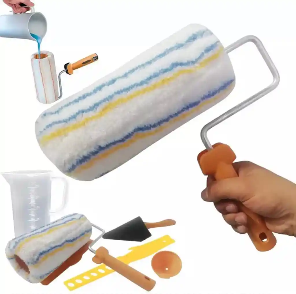 Rodillo Pintura Recargable De Gran Capacidad Kit 6piezas