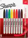 Marcador Sharpie X 8 Colores Punta Fina