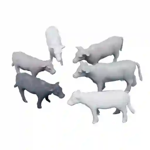 Figuras Pesebre Terneras Vacas Surtido X 6 Unid