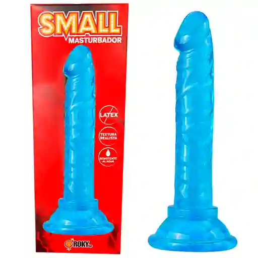 Consolador Amateur Con Chupa Ventosa Dildo Orgasmo Juguete Erotico Azul Blue