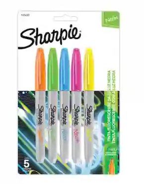 Marcadores Sharpie Colores Neon X 5 Unidades