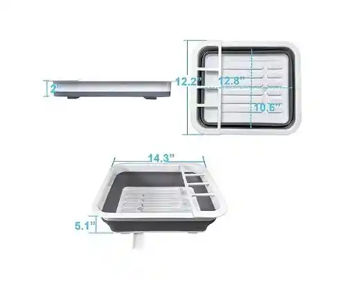 Montnorth Escurridor De Platos Plegable