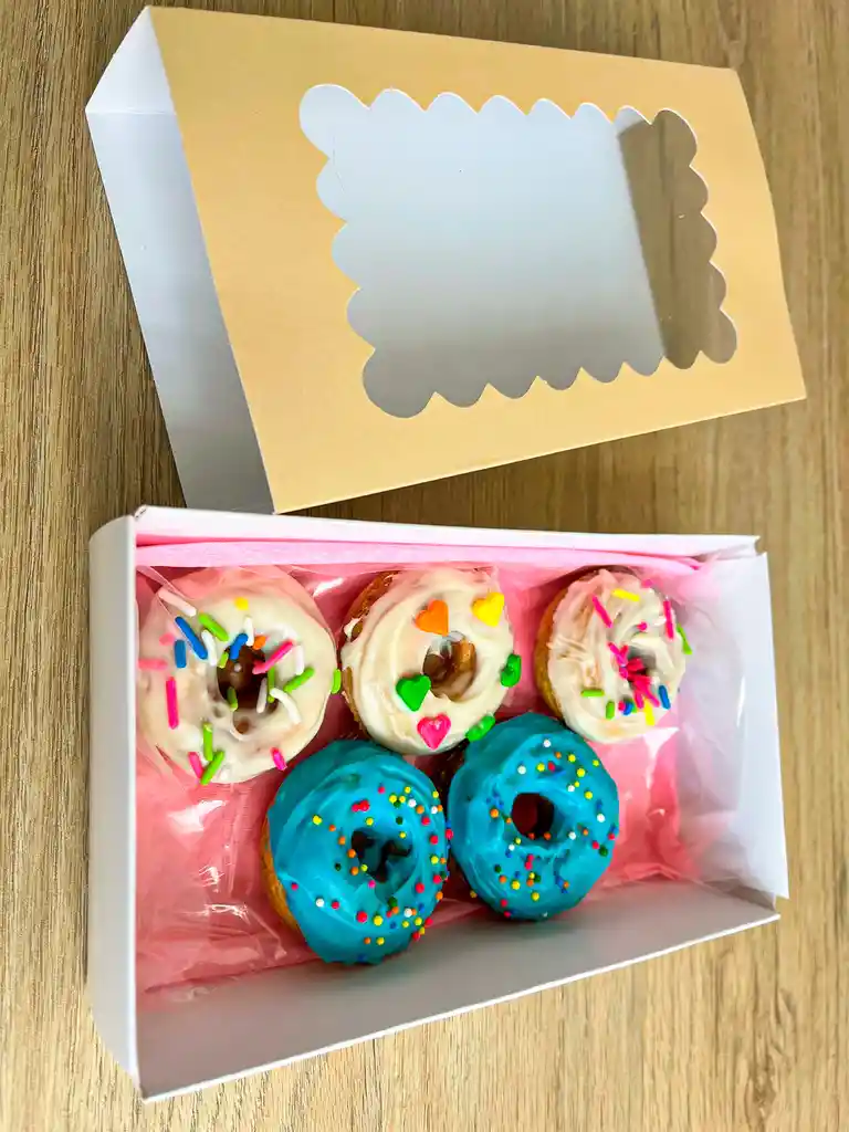 Donas - Mini Donas - Donitas (5 Unidades) - Caja Regalo