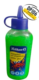 Escarcha Liquida Verde Neon 60 Ml Pelikan / Diamantina Con Pegamento