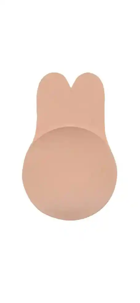 Levanta Busto Rabbit Bra Siliconado Reutilizable Adhesivo Beige