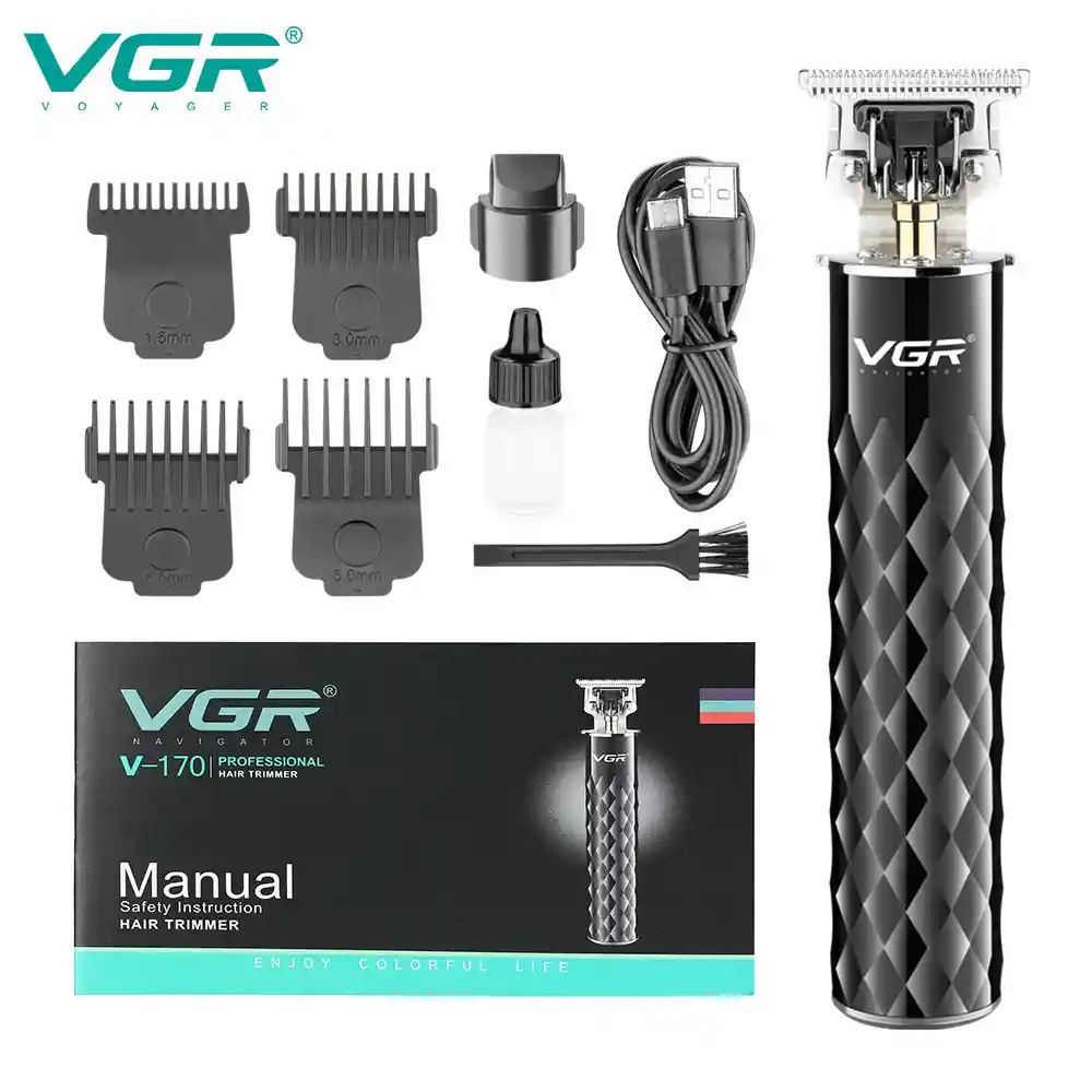  Maquina Corta Pelo Barbera Patillera Impermeable Recargable  VGR  V170 