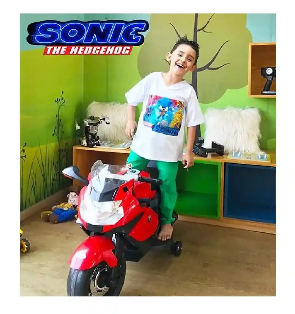 Sonic Camiseta Sudadera Conjunto Pijama Manga Corta Multiusos