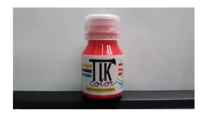 Tik Color Pintura Artificial Rojo Fluorescente