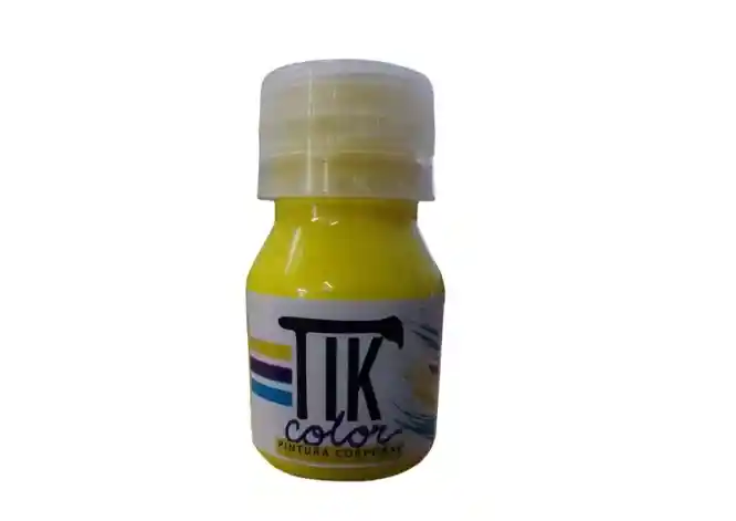 Tik Color Pintura Corporal Amarillo Fluorescente