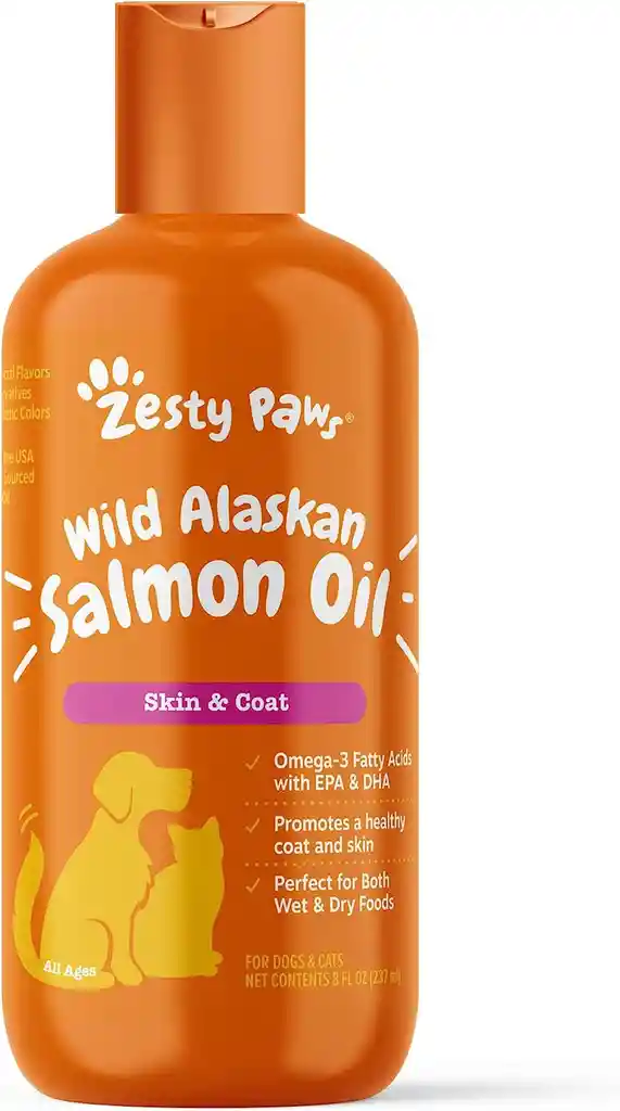 Zesty Paws Aceite Puro De Salmón Silvestre De Alaska 237ml