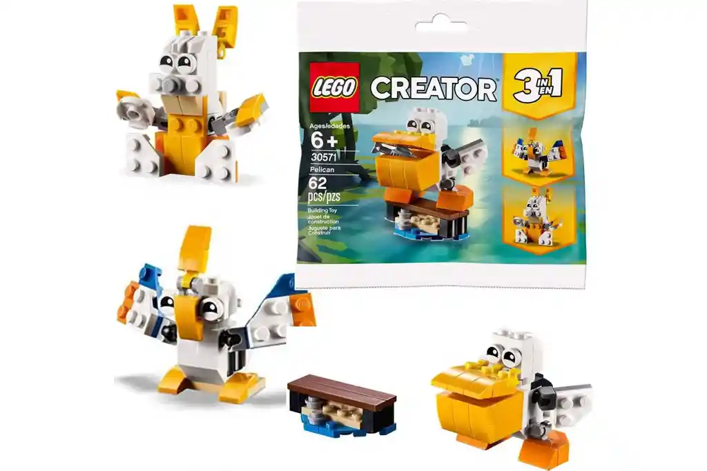 Lego Creator 3 En 1 30571 62 Piezas Pelicano