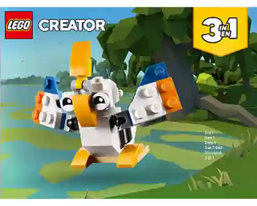 Lego Creator 3 En 1 30571 62 Piezas Pelicano