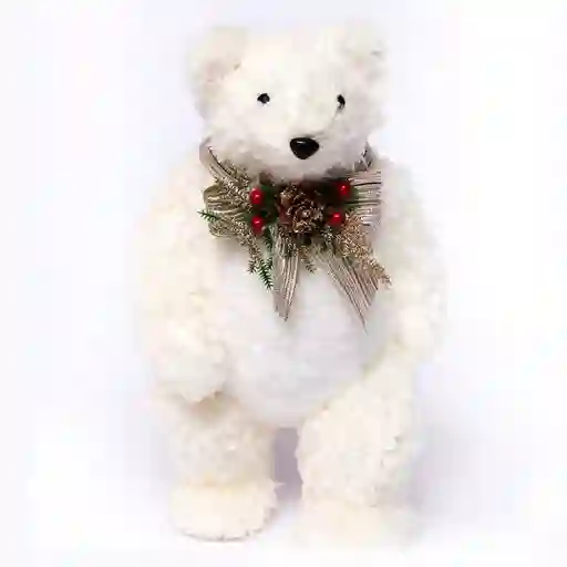 Muñeco De Navidad Oso Polar 30cm