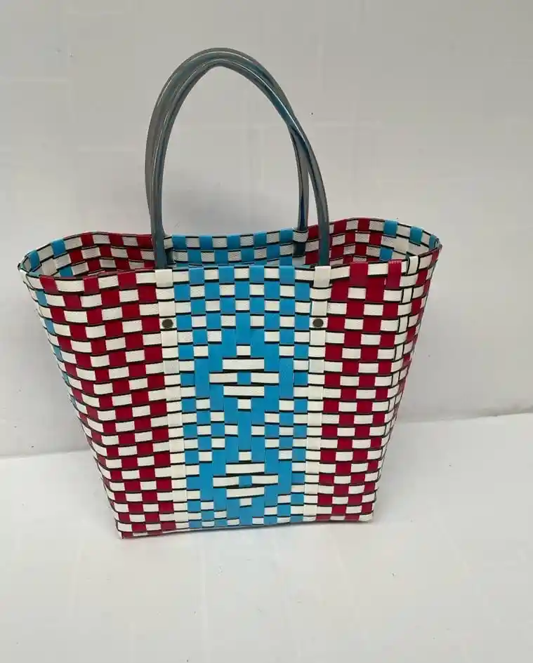 Bolsa Para Mercado No 3 Blanco/azul/rojo